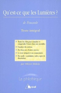 Qu'est-ce que les Lumières?