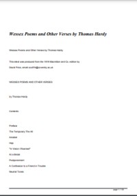 Wessex Poems