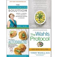 Wahls protocol, autoimmune solution, paleo cookbook and medical autoimmune life 4 books collection set