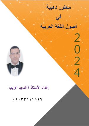 كتاب سطور ذهبية في أصول اللغة العربية 3ع